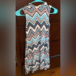 Justice girls printed dress size 8/10